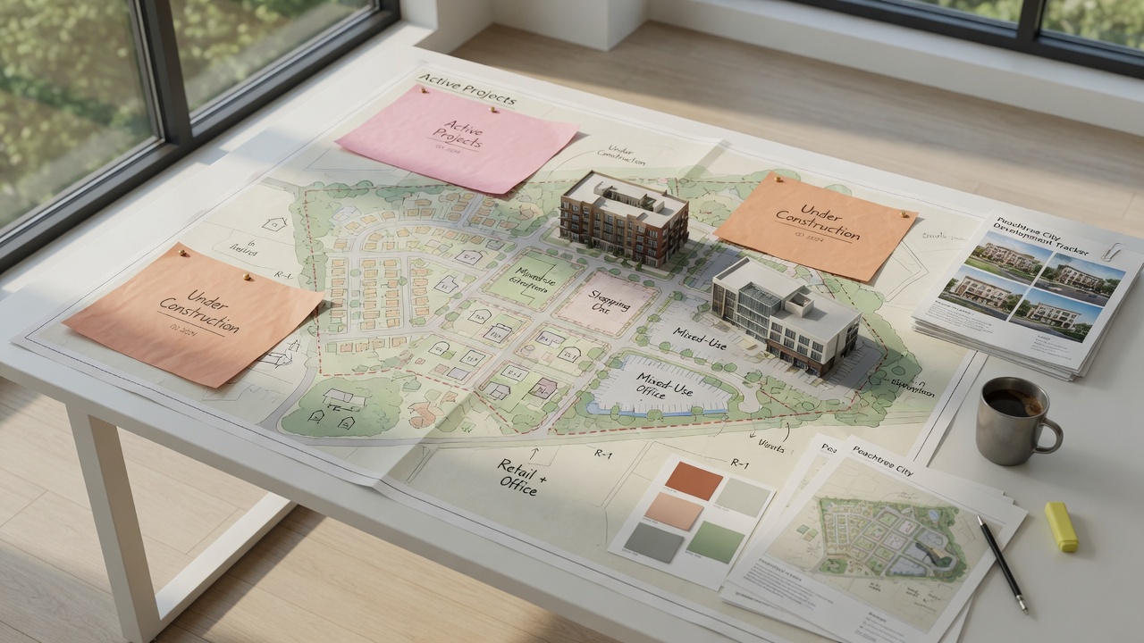 Peachtree City Lists Active Residential and Commercial Development Projects