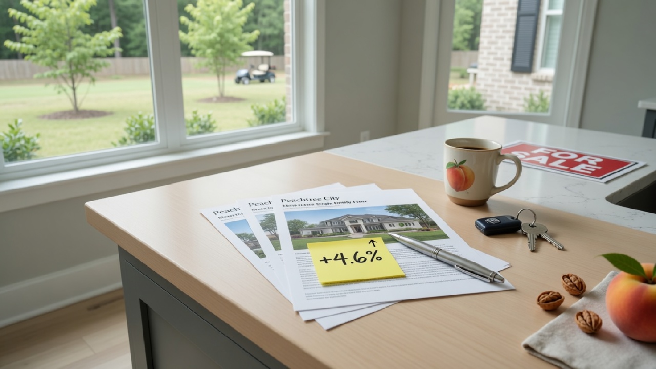 Peachtree City Home Prices Rise 4.6%, But Market Cools