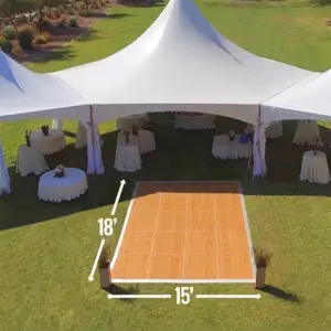 Dance Floor Bright Oak finish (18’x15′)