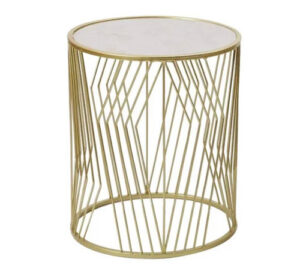 Gold Time End Table