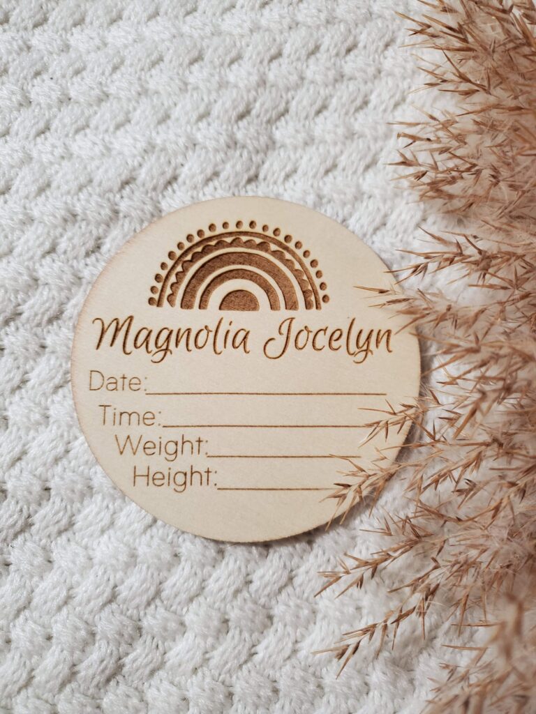 Custom Baby Name Tag
