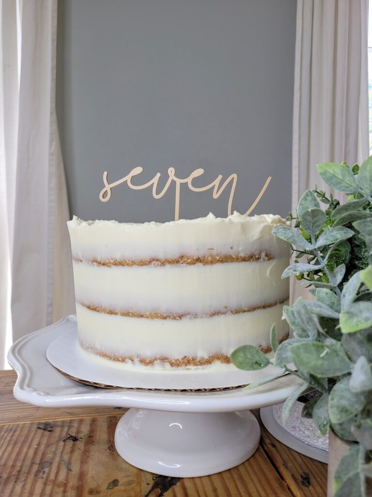 Number Seven Cake Topper