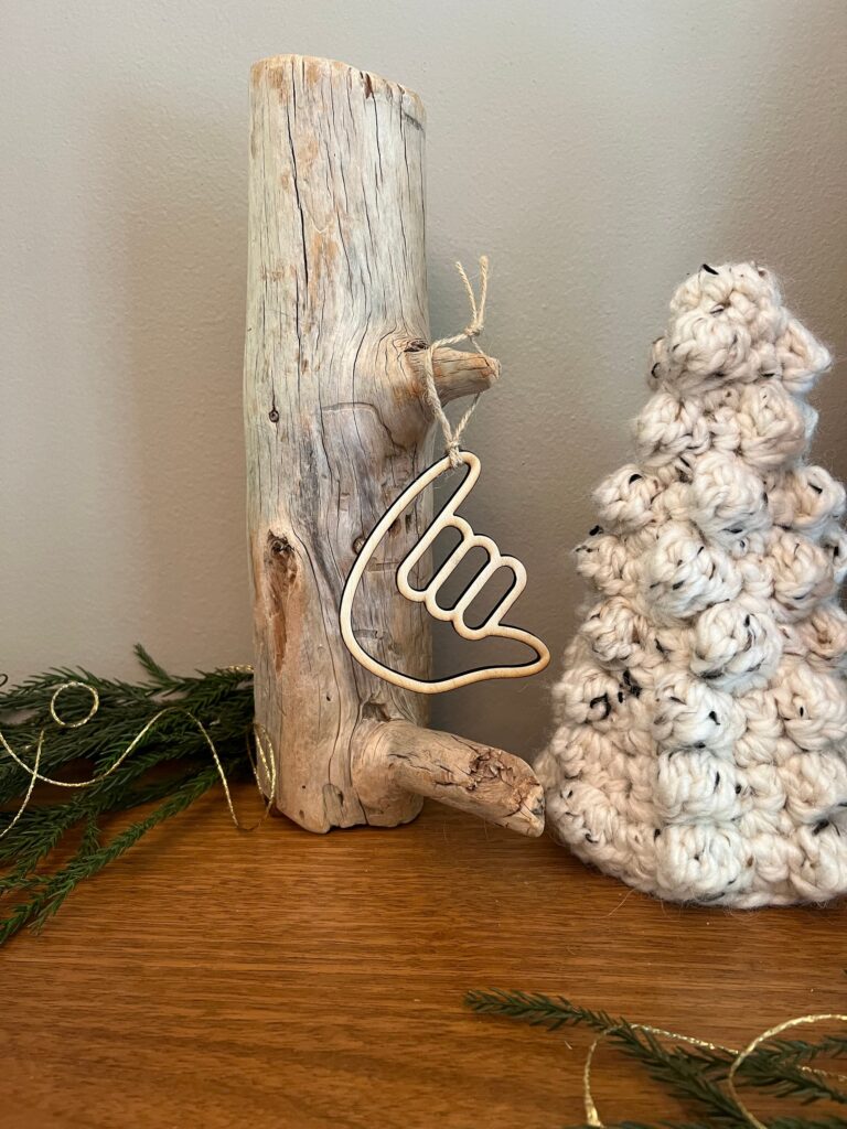 Shaka Christmas Ornament