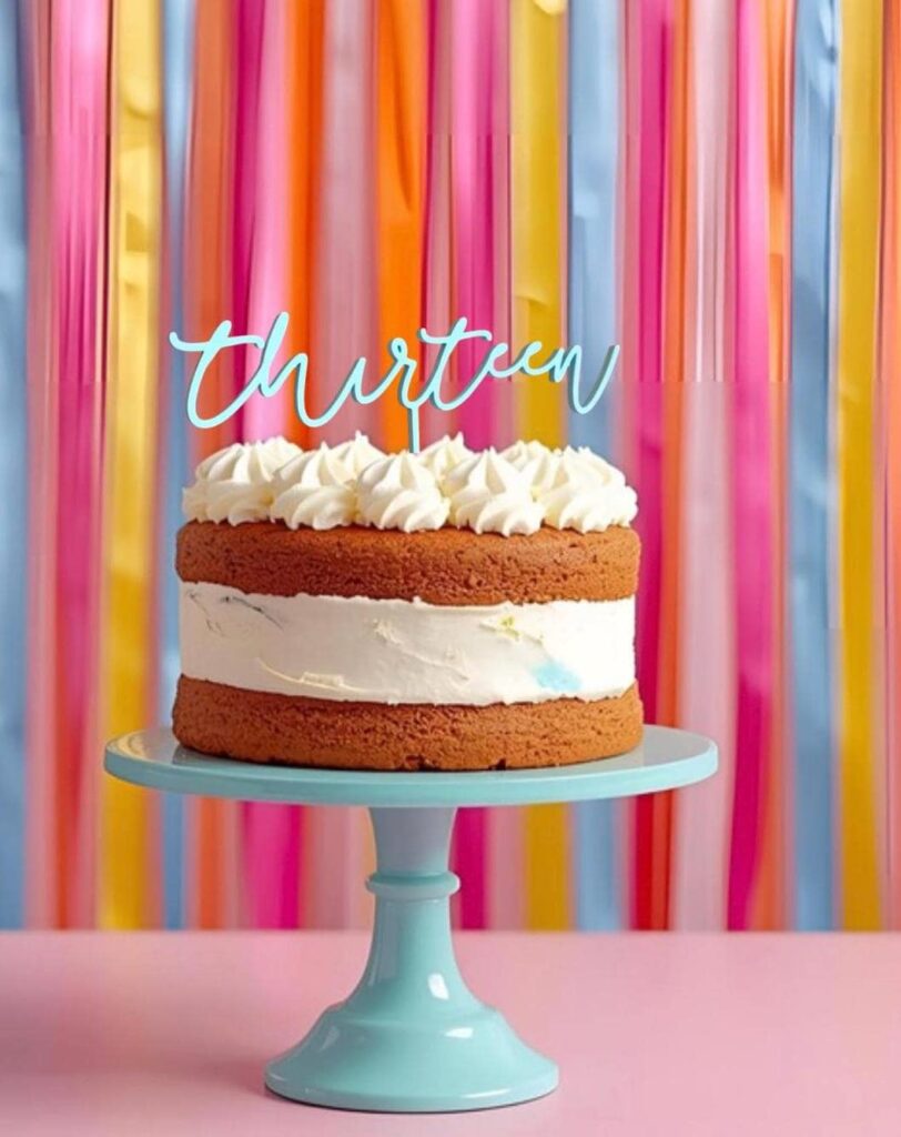 Thirteen Cake Topper