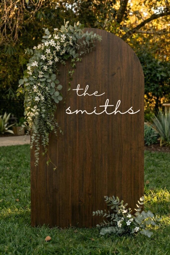 Personalized Wedding Last Name Sign